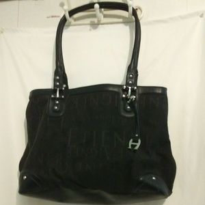 EUC! ETIENNE AIGNER SIGNATURE LG TOTE CANVAS